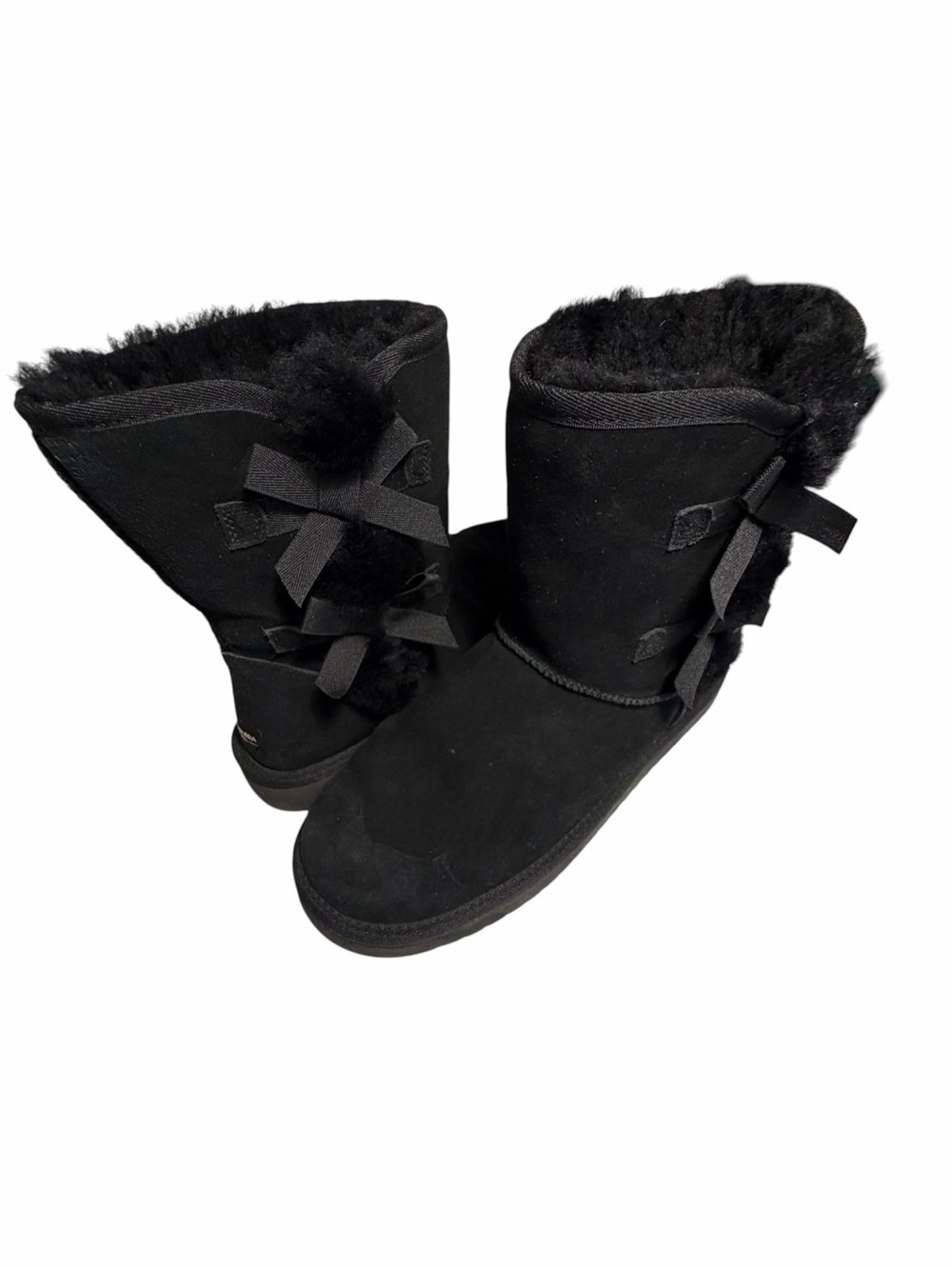 Koolaburra By Ugg Victoria Black Cozy Fur-Lined Women’s Winter Boots Womens 10